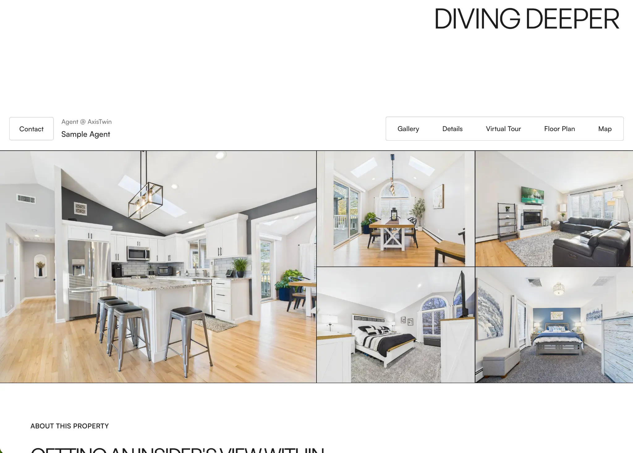 Sample property website preview